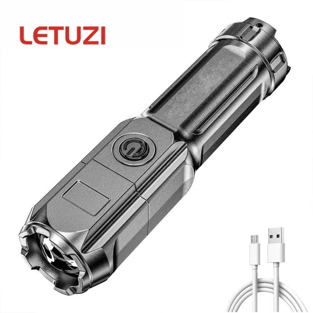Portable Zoom Tactical Powerful Led Flashlight USB Rechargeable Torch Lamp Outdoor Super Bright Camping Cycling Lantern Lighting
Portable Zoom Tactical Powerful Led Flashlight USB Rechargeable Torch Lamp Outdoor Super Bright Camping Cycling Lantern Lighting