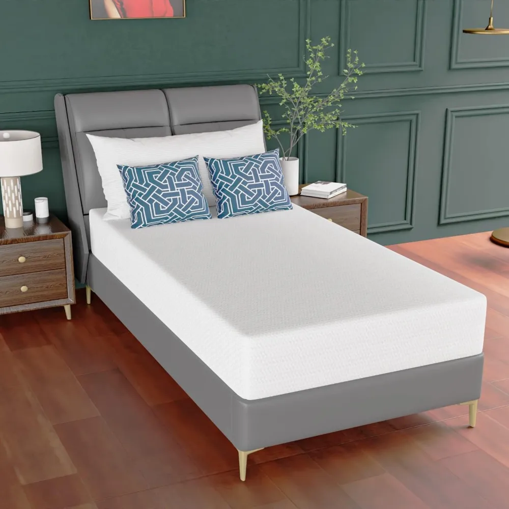 10 Inch Mattress Green Tea Memory Foam Mattress CertiPUR-US Certified,Removable Soft Cover,Fiberglass Free
10 Inch Mattress Green Tea Memory Foam Mattress CertiPUR-US Certified,Removable Soft Cover,Fiberglass Free