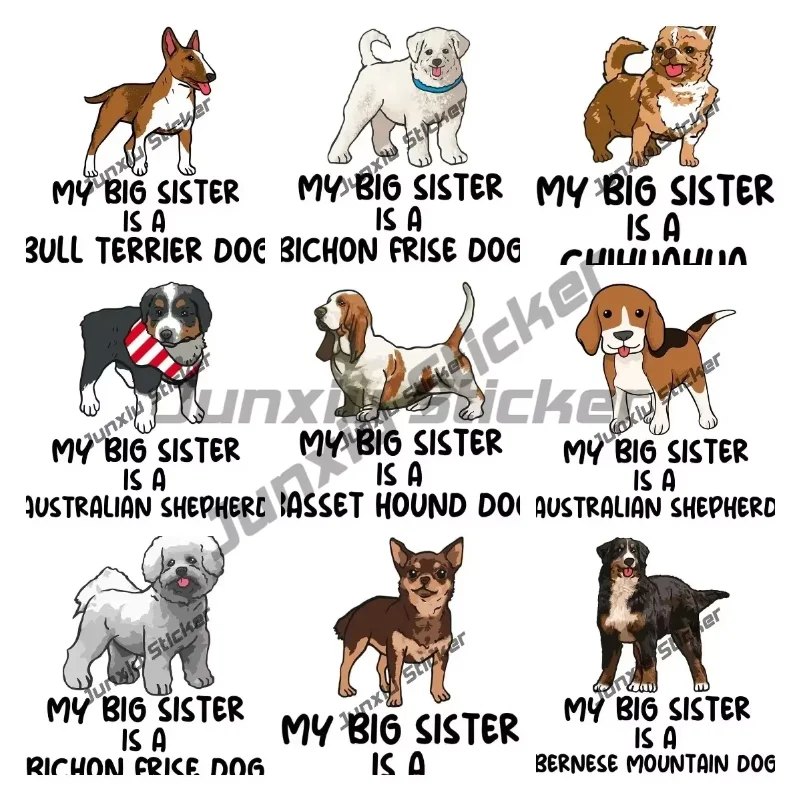Bernese Mountain Dog Chihuahua Decal Corgi Sticker My Big Sister Is A Dog Sticker Decal Vinyl Animal Prints Premium Quality
Bernese Mountain Dog Chihuahua Decal Corgi Sticker My Big Sister Is A Dog Sticker Decal Vinyl Animal Prints Premium Quality