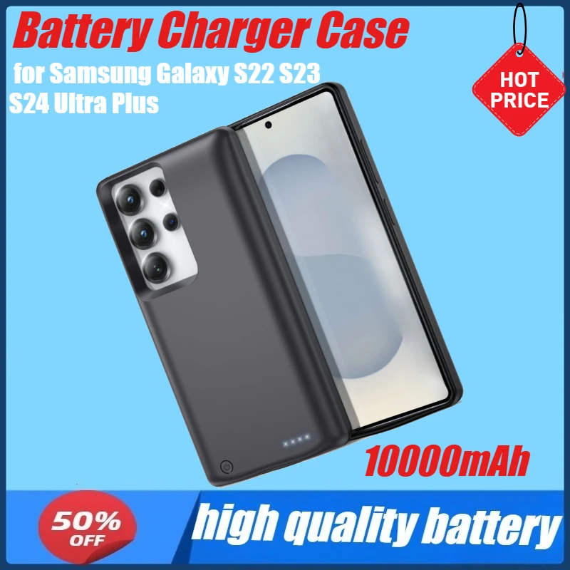 Battery Charger Case for Samsung Galaxy S22 S23 S24 Ultra Plus Power Bank Charger Case for Samsung S24 Ultra Plus Battery Case
Battery Charger Case for Samsung Galaxy S22 S23 S24 Ultra Plus Power Bank Charger Case for Samsung S24 Ultra Plus Battery Case