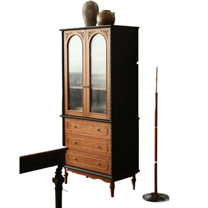 Vintage book glass door display cabinet living room home living room decoration cabinet
Vintage book glass door display cabinet living room home living room decoration cabinet