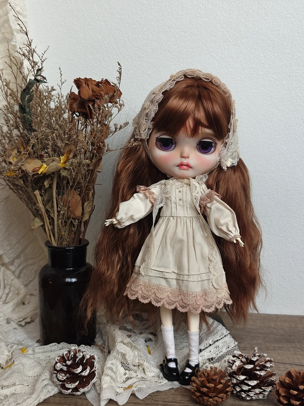 New Handmade Vintage Dress Cute Blythe dolls Clothes Dress Maid Set for For Ymy Licca Azones Ob22 24 27 Ker YMY Doll Accessories
New Handmade Vintage Dress Cute Blythe dolls Clothes Dress Maid Set for For Ymy Licca Azones Ob22 24 27 Ker YMY Doll Accessories