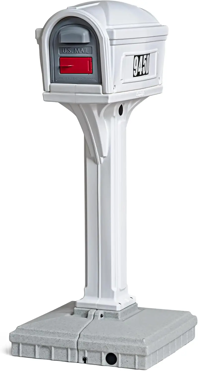 American Home Premium Dig Free Easy Up Classic Mailbox and Post Combination in White Above Ground Mailbox
American Home Premium Dig Free Easy Up Classic Mailbox and Post Combination in White Above Ground Mailbox