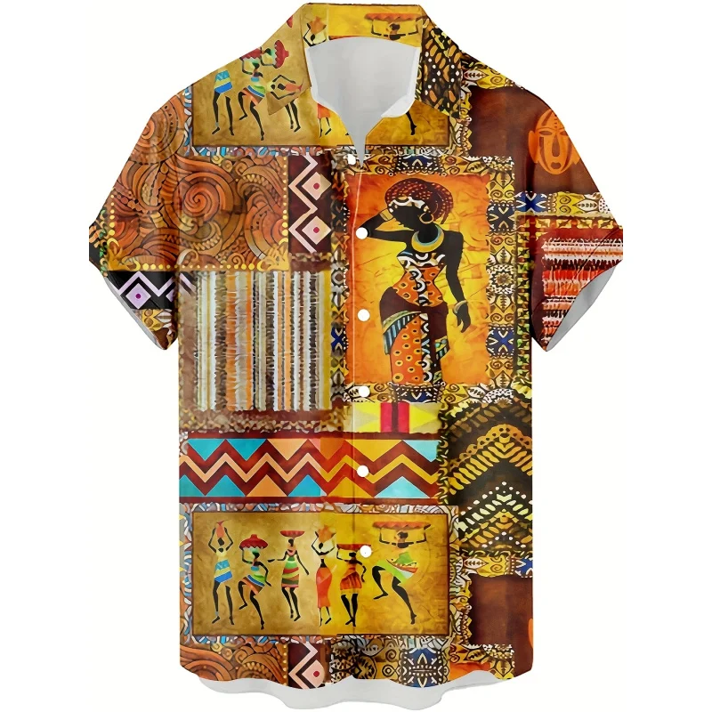 African Ethnic Style Pattern 3D Printed Men's Casual Shirt Personality Hip Hop Rock Street Hawaiian Shirt
African Ethnic Style Pattern 3D Printed Men's Casual Shirt Personality Hip Hop Rock Street Hawaiian Shirt