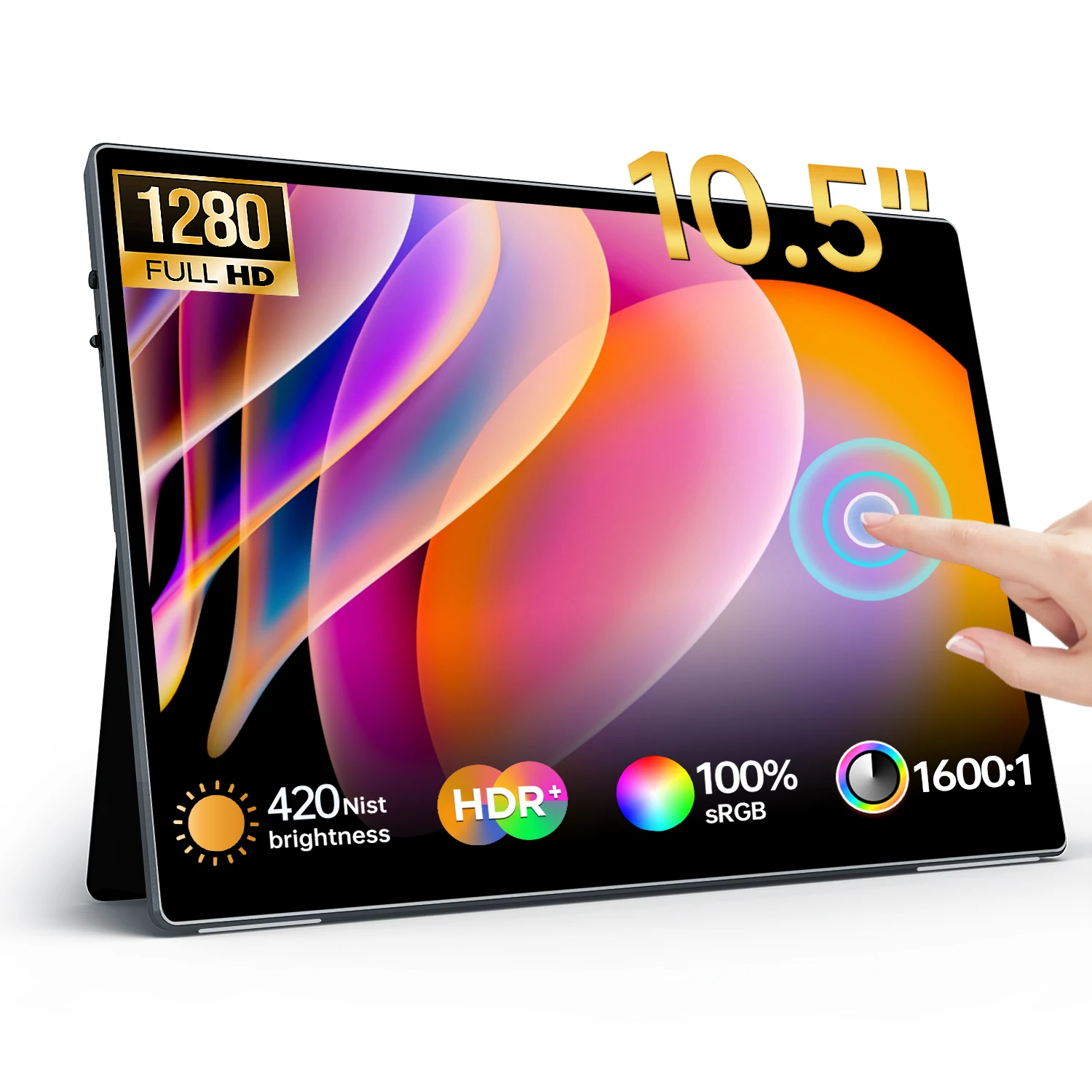 HAILESI 10,5-дюймовый 100% сенсорный портативный монитор sRGB для игрового ноутбука с мини-HDMI типа C для PS/Steam/Deck/Switch/ПК
HAILESI 10,5-дюймовый 100% сенсорный портативный монитор sRGB для игрового ноутбука с мини-HDMI типа C для PS/Steam/Deck/Switch/ПК