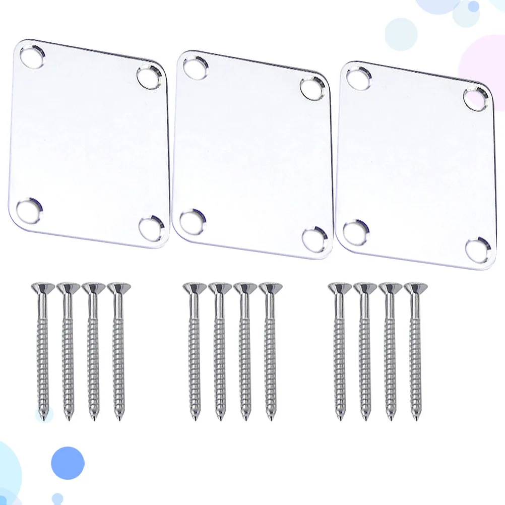 3Pcs Guitar Neck Plate for Electric Bass Strengthening Joint Connector Metal Reinforcement Bridge Mounting Hardware Silver
3Pcs Guitar Neck Plate for Electric Bass Strengthening Joint Connector Metal Reinforcement Bridge Mounting Hardware Silver