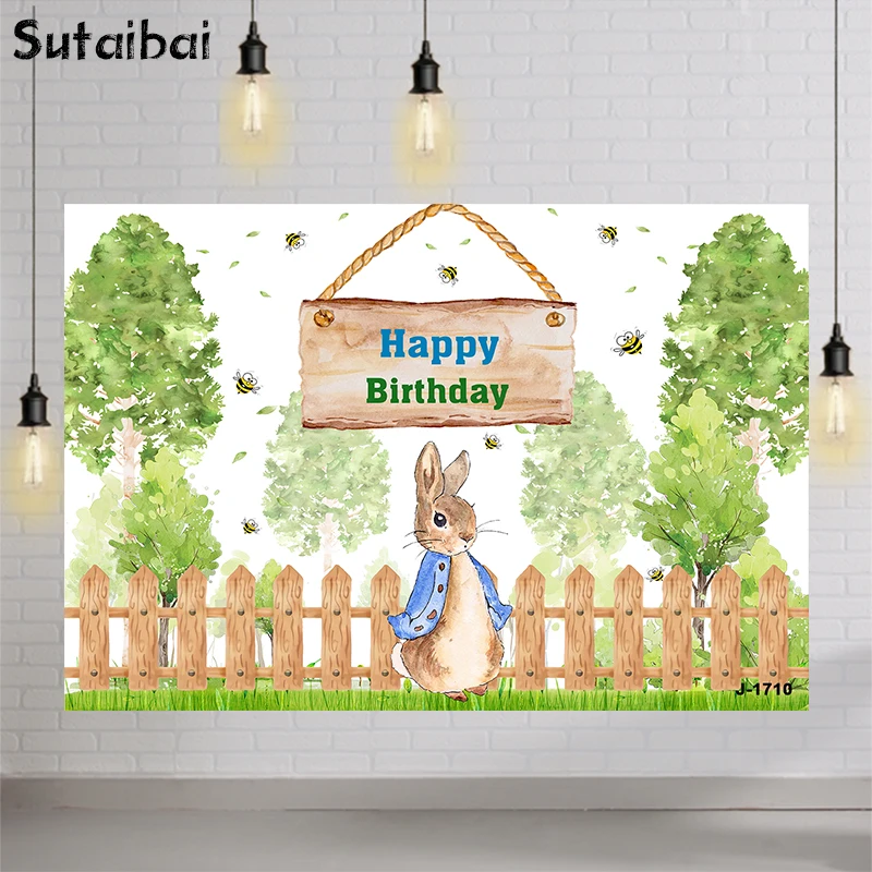 Rabbit In Blue Clothes Background Forest Grassland Fence Kids Bunny Birthday Party Photo Peter Decor Photography Studio Backdrop
Rabbit In Blue Clothes Background Forest Grassland Fence Kids Bunny Birthday Party Photo Peter Decor Photography Studio Backdrop