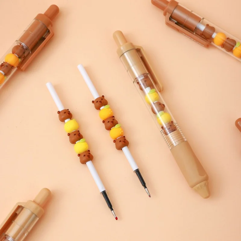 36pcs/lot Kawaii Capybara Press Gel Pen Cute 0.5mm Black Ink Gel Pens For Writing Office School Supply
36pcs/lot Kawaii Capybara Press Gel Pen Cute 0.5mm Black Ink Gel Pens For Writing Office School Supply