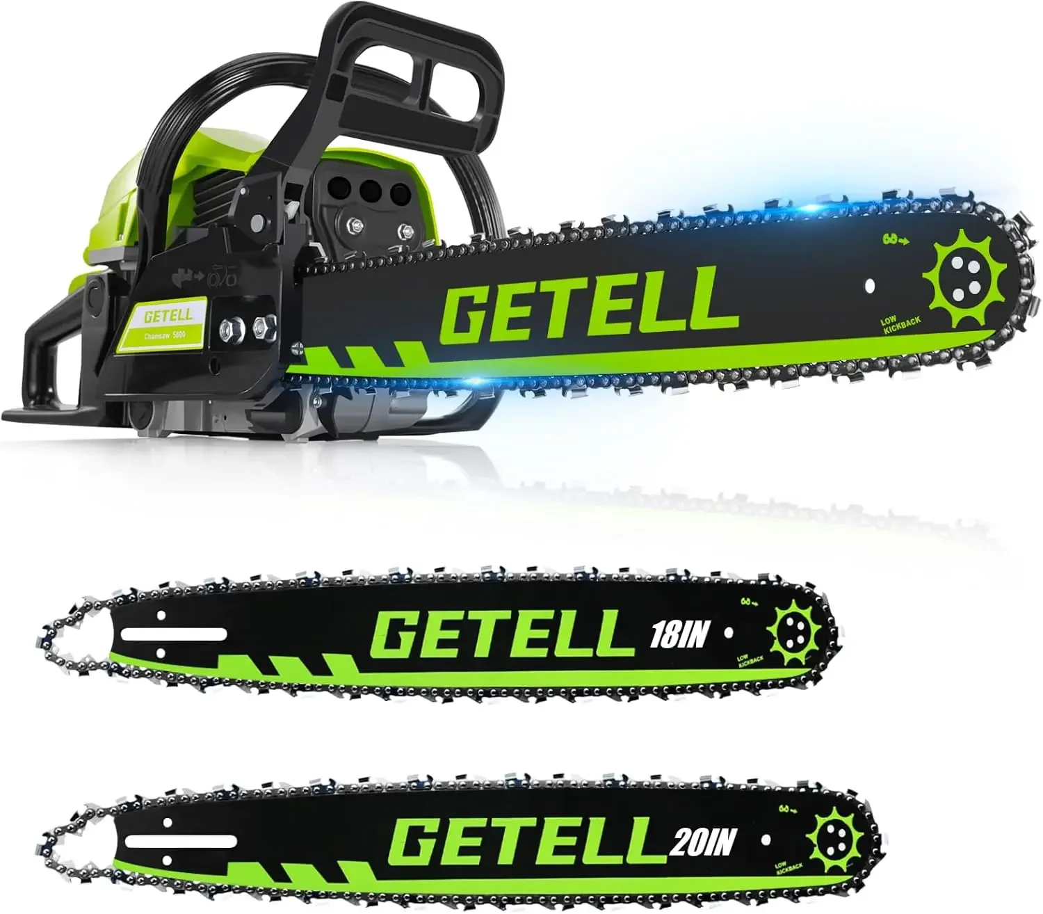 Gas Powered Chainsaw with 20 and 18 Inch Bar Dual System, 58cc 3.6 HP Professional 2-Stroke Engine, Easy Start and Anti-Vibratio
Gas Powered Chainsaw with 20 and 18 Inch Bar Dual System, 58cc 3.6 HP Professional 2-Stroke Engine, Easy Start and Anti-Vibratio