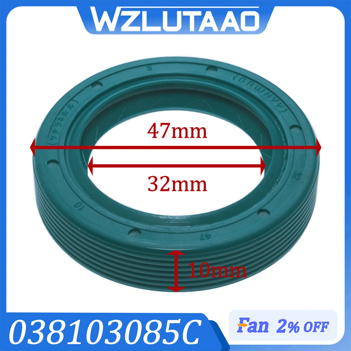 038103085C Camshaft Oil Seal 47x32x10 038103085A For Audi A3 A4 TT VW Beetle Golf Caddy Eos Seat Exeo Skoda Fabia Octavia Yeti
038103085C Camshaft Oil Seal 47x32x10 038103085A For Audi A3 A4 TT VW Beetle Golf Caddy Eos Seat Exeo Skoda Fabia Octavia Yeti