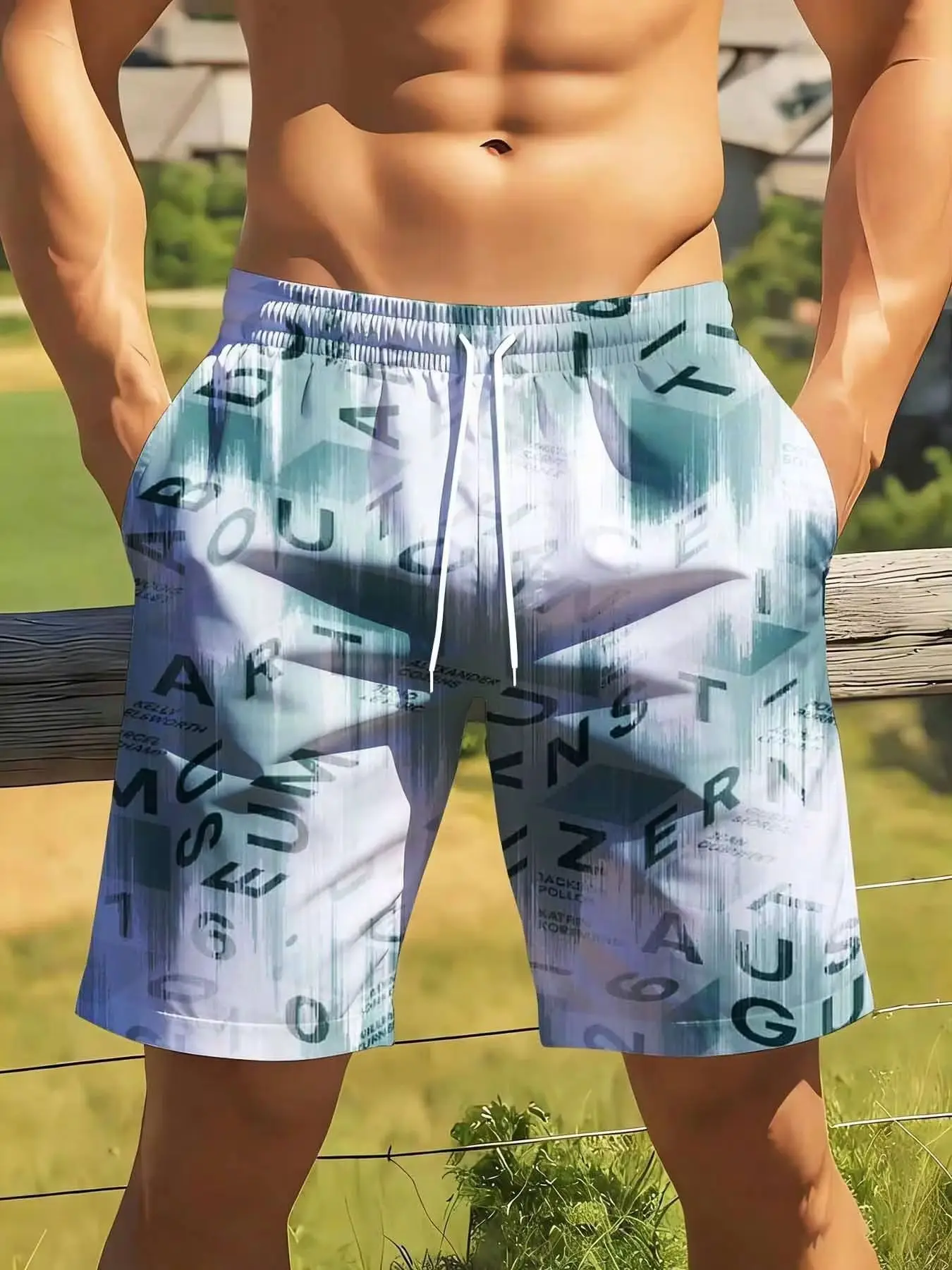 Men's Swim Shorts With Shark Print And Text Pattern Quick Dry Beachwear For Summer Outdoor Activities And Vacation
Men's Swim Shorts With Shark Print And Text Pattern Quick Dry Beachwear For Summer Outdoor Activities And Vacation