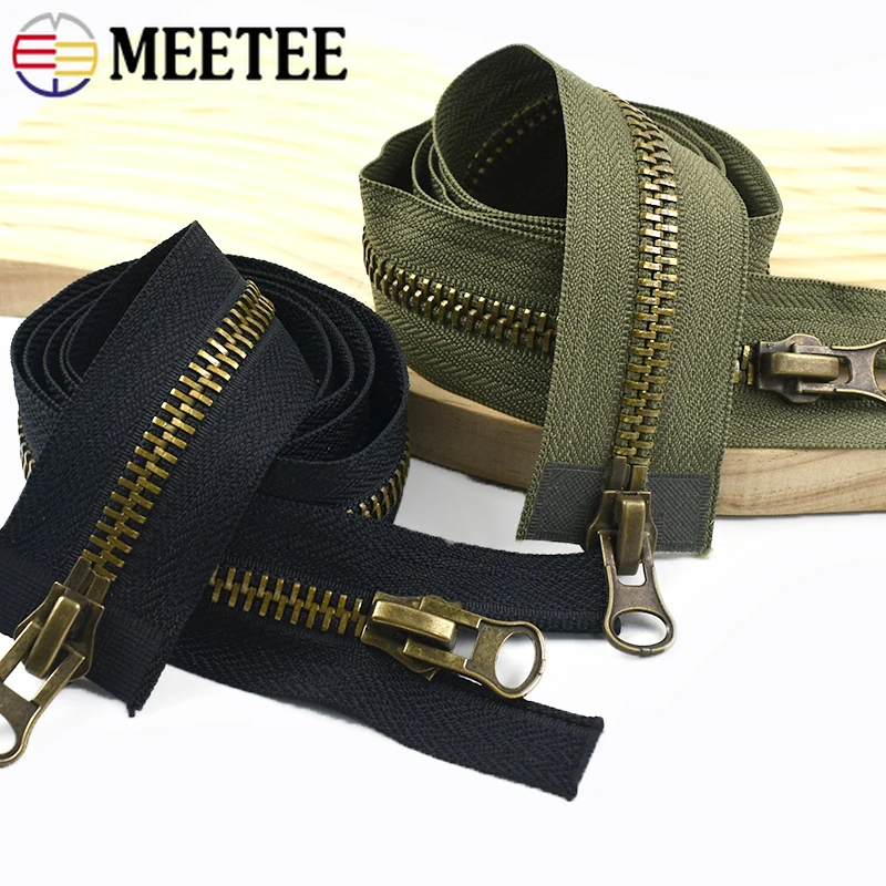 1Pc Meetee 12-25cm Close-End 70-120cm Open-End 8# Metal Zipper Coat Jacket Down Double Slider Zips DIY Sewing Repair Accessories
1Pc Meetee 12-25cm Close-End 70-120cm Open-End 8# Metal Zipper Coat Jacket Down Double Slider Zips DIY Sewing Repair Accessories