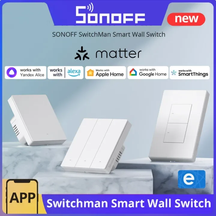 Sonoff M5 Matter 80/86/120 Wi-Fi умный настенный механический переключатель с голосовым управлением Homekit для Alexa Google Home Alice SmartThings
Sonoff M5 Matter 80/86/120 Wi-Fi умный настенный механический переключатель с голосовым управлением Homekit для Alexa Google Home Alice SmartThings