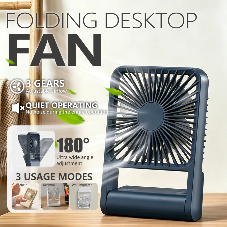 Ultra Slim 3-in-1 Portable Table Fan, 3 Speeds, also Wall Mounted Fan, 180° Adjustable, Quiet Powerful USB Fan for Home Office
Ultra Slim 3-in-1 Portable Table Fan, 3 Speeds, also Wall Mounted Fan, 180° Adjustable, Quiet Powerful USB Fan for Home Office
