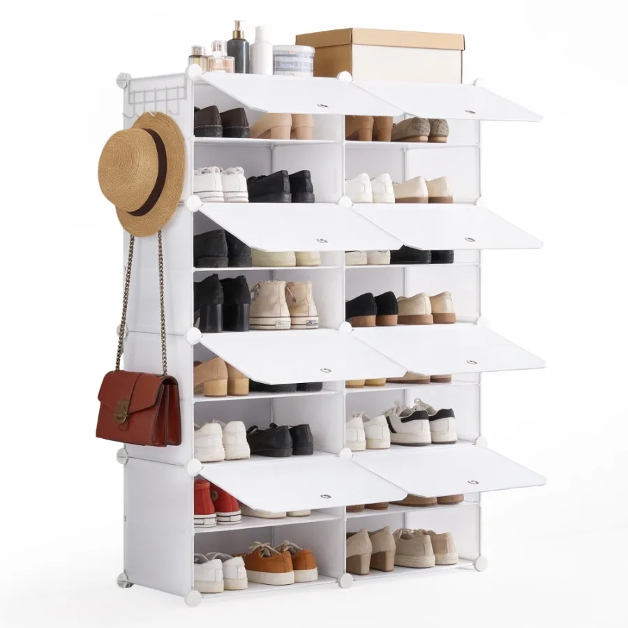 8-Tier Shoe Rack for 32 Pairs - Versatile Storage Organizer for Closet Hallway Bedroom or Entryway - Space-Saving Design 33x12x
8-Tier Shoe Rack for 32 Pairs - Versatile Storage Organizer for Closet Hallway Bedroom or Entryway - Space-Saving Design 33x12x