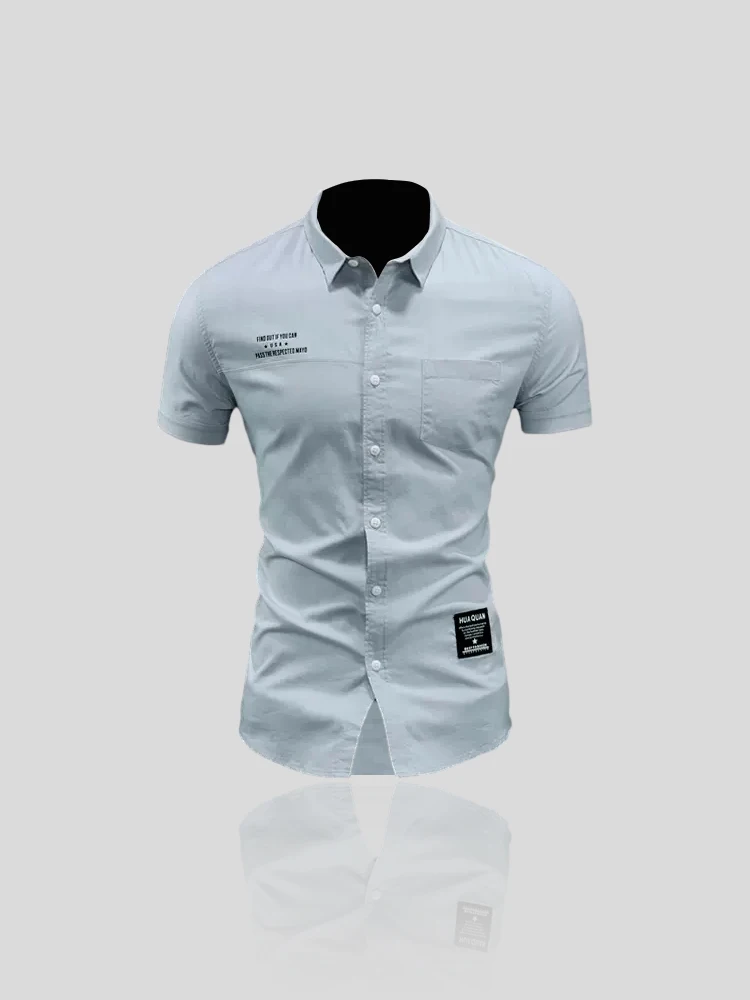 IT Men's Short Sleeve Shirt Thin Pure Cotton Slim Fit Casual Youthful Printed Fashionable Summer Sun Protection Shirt
IT Men's Short Sleeve Shirt Thin Pure Cotton Slim Fit Casual Youthful Printed Fashionable Summer Sun Protection Shirt