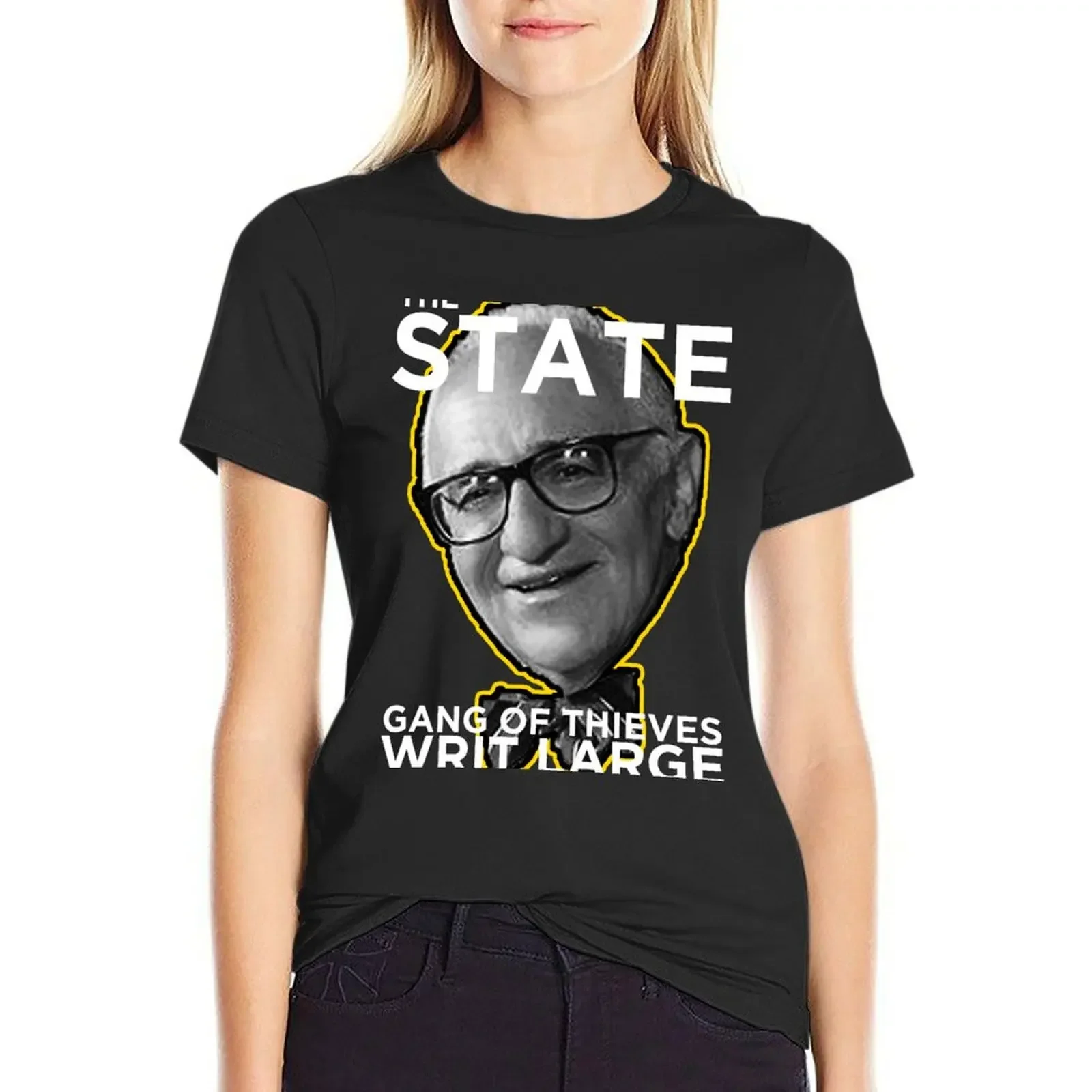 Murray Rothbard State is a Gang of Thieves T-Shirt anime clothes quick drying plain clothes for Women
Murray Rothbard State is a Gang of Thieves T-Shirt anime clothes quick drying plain clothes for Women