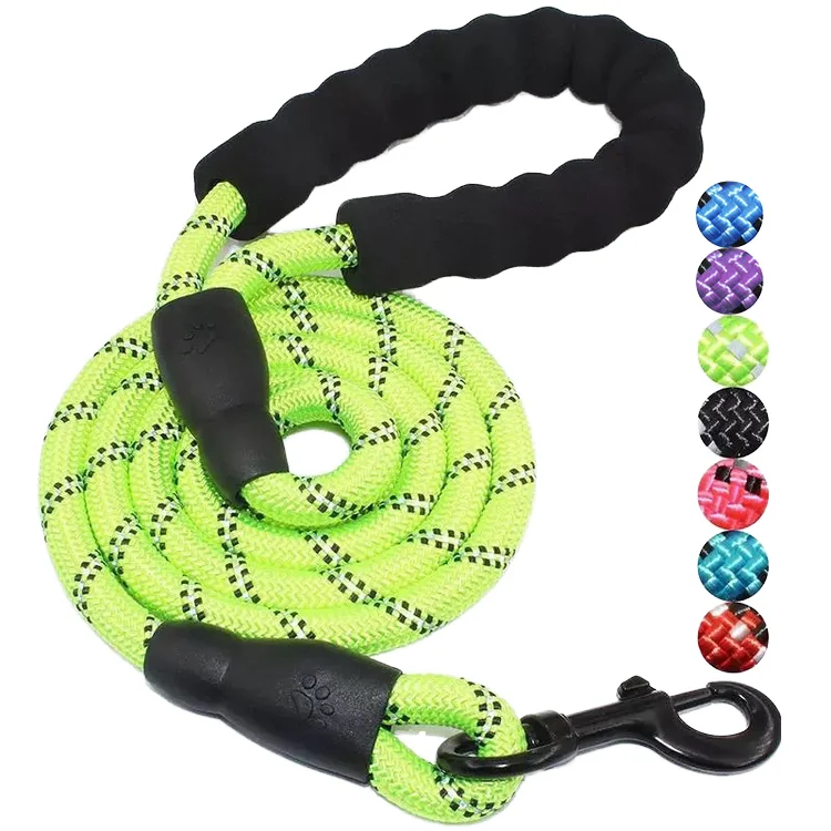 STLFComfortable Padded Handle Nylon Dog Leash Highly Reflective Threads Solid Pattern for Pets
STLFComfortable Padded Handle Nylon Dog Leash Highly Reflective Threads Solid Pattern for Pets