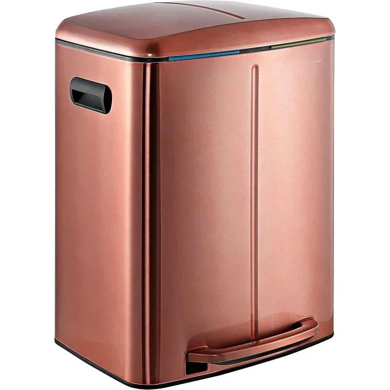 happimess HPM1005D Marco Rectangular 10.5-Gallon Double Bucket Trash Can with Soft-Close Lid, Modern, Minimalistic
happimess HPM1005D Marco Rectangular 10.5-Gallon Double Bucket Trash Can with Soft-Close Lid, Modern, Minimalistic