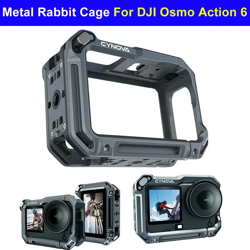 Aluminum Alloy Rabbit Cage For DJI OSMO ACTION 6 Camera Quick Release Mount Metal Full Protection Frame For Action6 Accessories
Aluminum Alloy Rabbit Cage For DJI OSMO ACTION 6 Camera Quick Release Mount Metal Full Protection Frame For Action6 Accessories