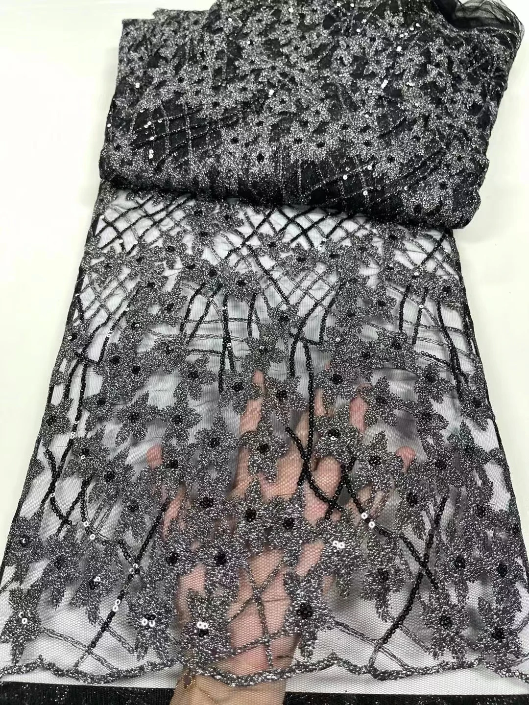 Fashion African Lace Fabrics 2023 With Sequins Pattern Tulle Wedding Brocade For Women Embroidery Fabric Cloth Sewing 5 Yards
Fashion African Lace Fabrics 2023 With Sequins Pattern Tulle Wedding Brocade For Women Embroidery Fabric Cloth Sewing 5 Yards