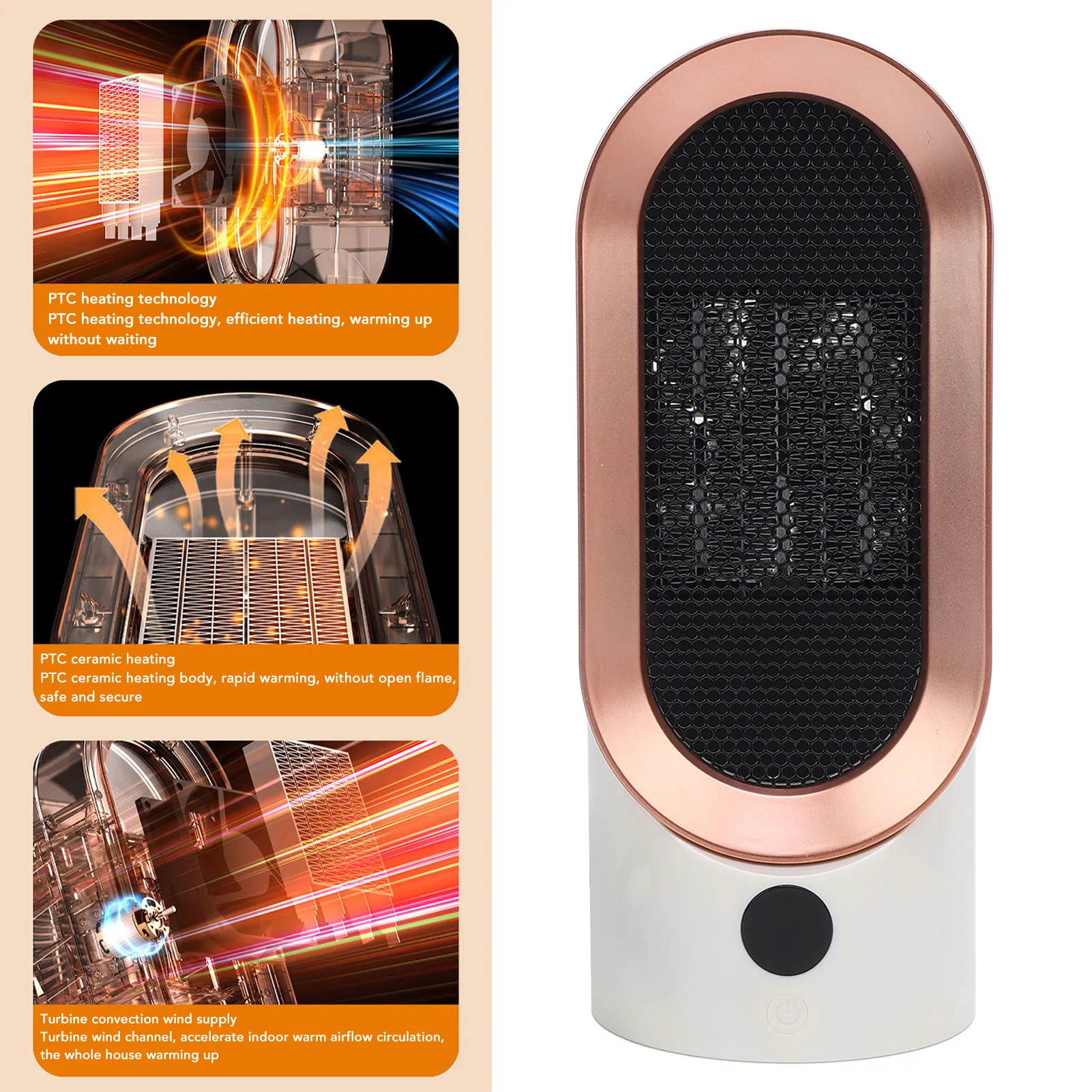 Быстрый нагрев 800 Вт PTC керамический обогреватель тихий портативный электрический настольный обогреватель для офиса, спальни, использования в помещении
Быстрый нагрев 800 Вт PTC керамический обогреватель тихий портативный электрический настольный обогреватель для офиса, спальни, использования в помещении