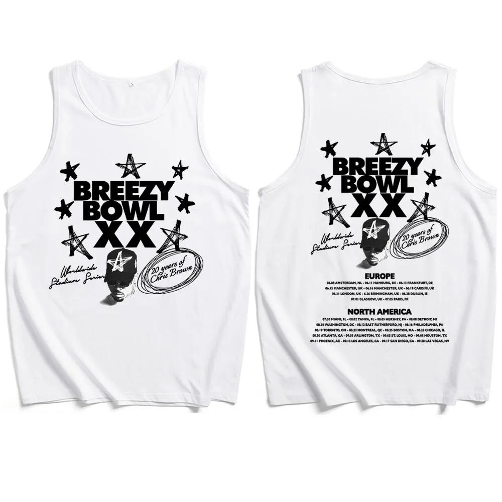 2025 Chris Brown Tour Tank Tops Vest Man Woman Casual Sleeveless T-shirt Unisex Fans Clothes
2025 Chris Brown Tour Tank Tops Vest Man Woman Casual Sleeveless T-shirt Unisex Fans Clothes