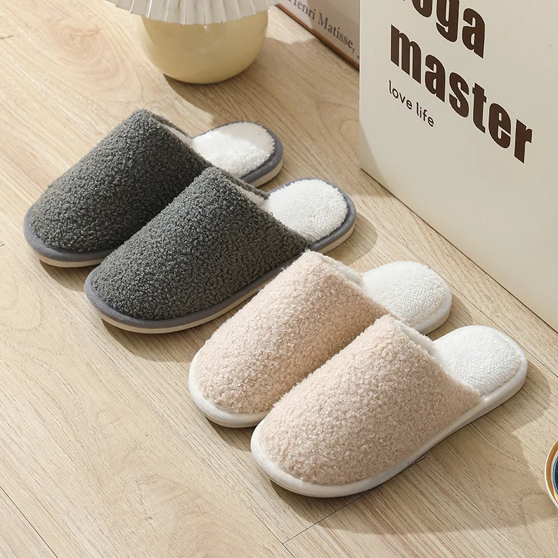 Зимние утолщенные пушистые теплые женские тапочки, хлопковая мягкая подошва, простые нескользящие флисовые домашние плюшевые туфли в клетку 
Зимние утолщенные пушистые теплые женские тапочки, хлопковая мягкая подошва, простые нескользящие флисовые домашние плюшевые туфли в клетку