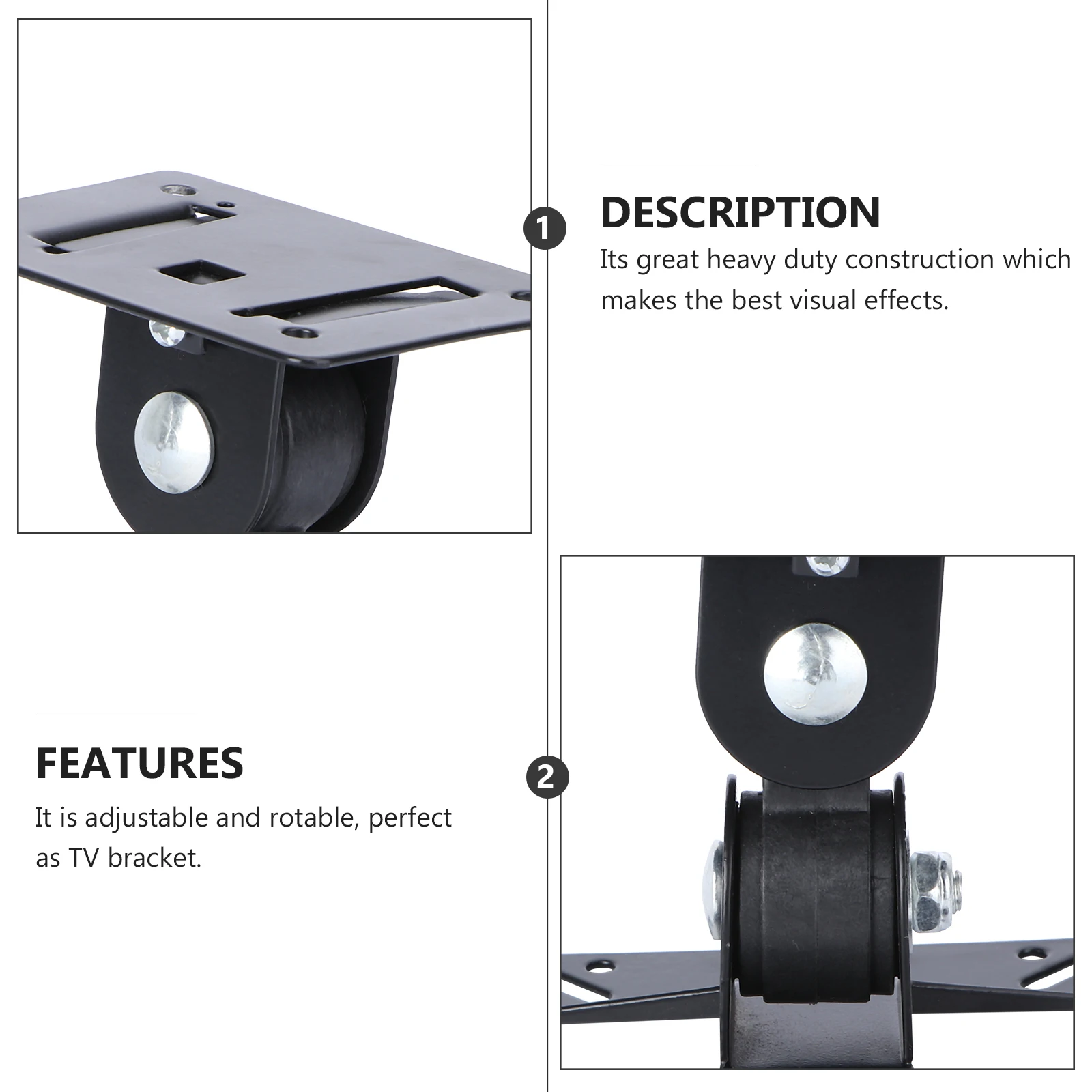 LCD Bracket 27 Inches Black Adjustable Rotatable Holder Durable Steel Easy Clean Suitable Occasions Hole Spacing 75 100mm
LCD Bracket 27 Inches Black Adjustable Rotatable Holder Durable Steel Easy Clean Suitable Occasions Hole Spacing 75 100mm