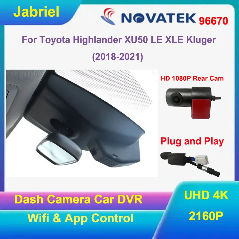 NEW 4K Car Dvr video recorder For Toyota Highlander XU50 LE XLE UHD 2160P Dash Cam Camera For Toyota Kluger 2018 2019 2020 2021
NEW 4K Car Dvr video recorder For Toyota Highlander XU50 LE XLE UHD 2160P Dash Cam Camera For Toyota Kluger 2018 2019 2020 2021
