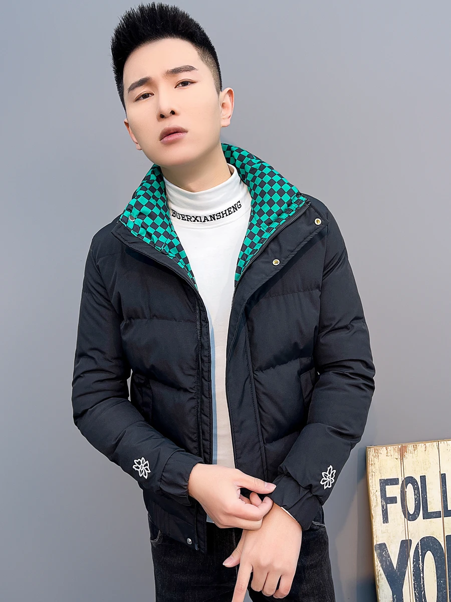 Мужская зимняя утепленная хлопковая куртка Slim Fit, модная молодежная повседневная одежда, с хлопковым наполнителем, водоотталкивающая
Мужская зимняя утепленная хлопковая куртка Slim Fit, модная молодежная повседневная одежда, с хлопковым наполнителем, водоотталкивающая