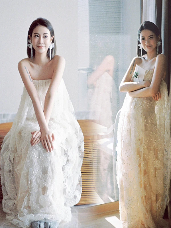Romantic Lace Embroidery Strapless Dress Women's Heavy Work Flower Sweet Morning Robe Bride Dress Spring 2026 Ladies' Fashion
Romantic Lace Embroidery Strapless Dress Women's Heavy Work Flower Sweet Morning Robe Bride Dress Spring 2026 Ladies' Fashion