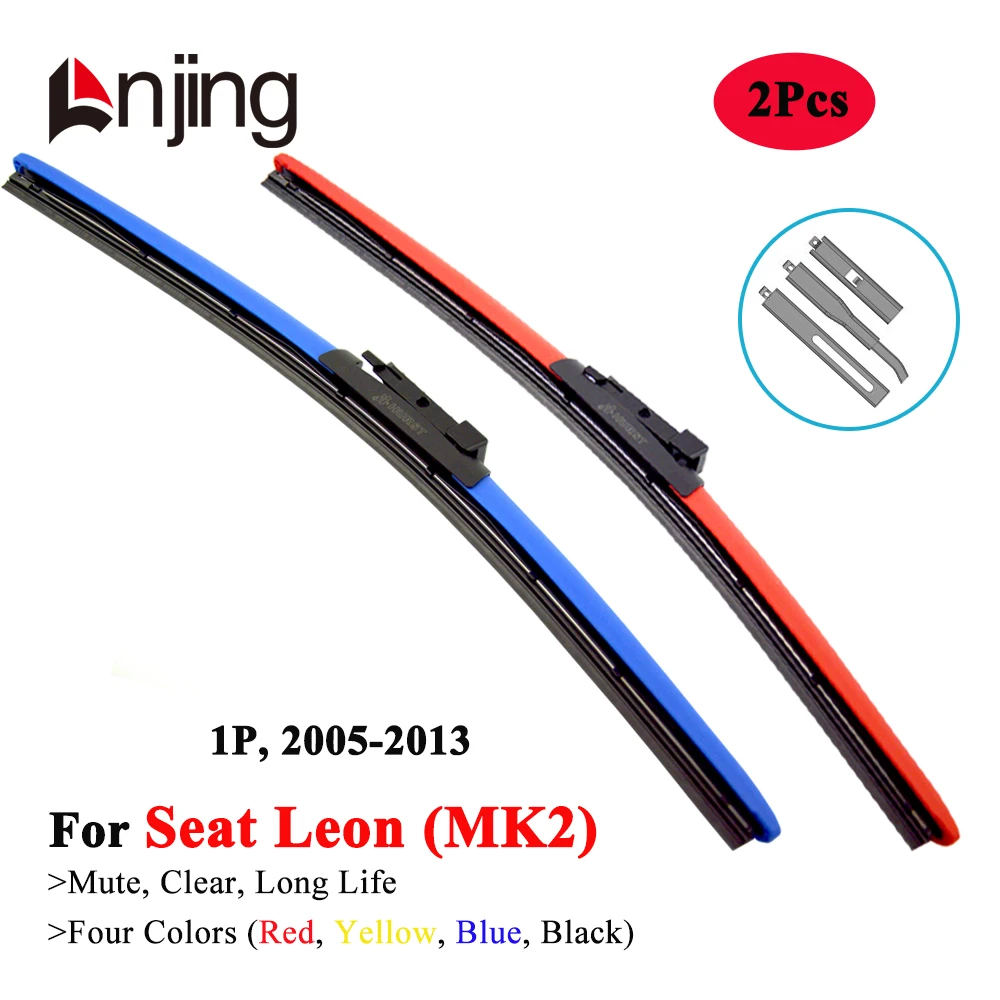 LNJING Colorful Wiper Blades For SEAT LEON 2 MK2 1P 2005 2008 2009 2010 2011 2012 2013 Car Exterior Accessories Replacement Part
LNJING Colorful Wiper Blades For SEAT LEON 2 MK2 1P 2005 2008 2009 2010 2011 2012 2013 Car Exterior Accessories Replacement Part
