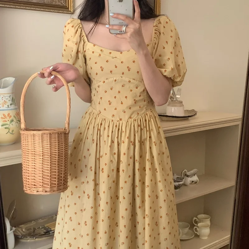 Women Summer Square Collar Elegant Long Dress 2025 Floral Print Puff Sleeve Long Midi Holiday Dresses Female Clothes (O1123
Women Summer Square Collar Elegant Long Dress 2025 Floral Print Puff Sleeve Long Midi Holiday Dresses Female Clothes (O1123