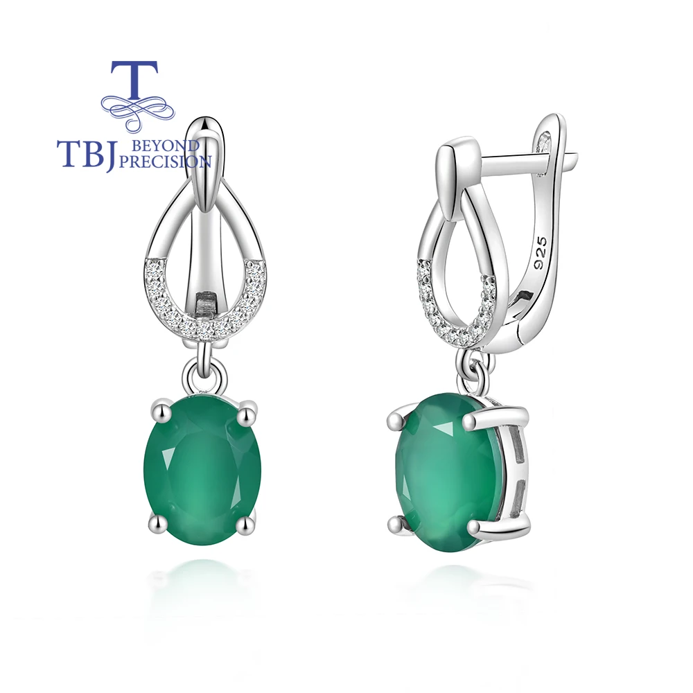 Elegant drop shaped design natural green agate earrings 925 sterling silver birthday & banquet gifts for ladies and girls
Elegant drop shaped design natural green agate earrings 925 sterling silver birthday & banquet gifts for ladies and girls