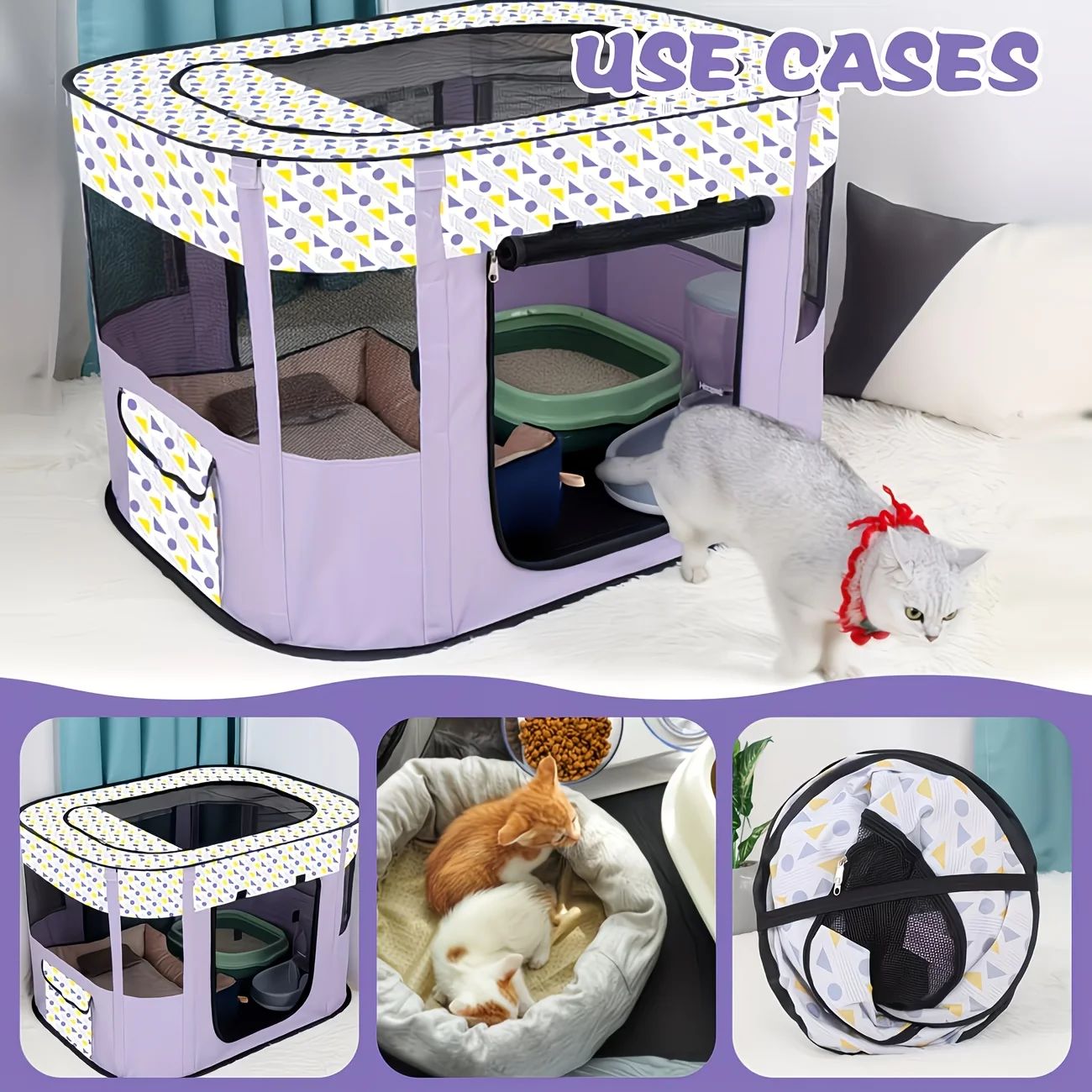 Fashionable Rectangular Pet Folding Cage for Small Dogs And Cats, Pet Supplies, Tent And Fence for Puppies And Kittens
Fashionable Rectangular Pet Folding Cage for Small Dogs And Cats, Pet Supplies, Tent And Fence for Puppies And Kittens