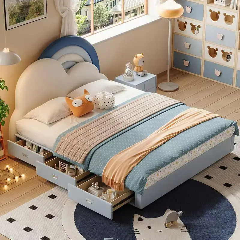 !@2026 Kids Boy's Bedroom Child Girl Cloud rainbow Bed Single Bed Luxury with Storage Leather Bed With Storage
!@2026 Kids Boy's Bedroom Child Girl Cloud rainbow Bed Single Bed Luxury with Storage Leather Bed With Storage