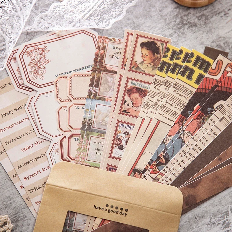 Journamm 30pcs/pack Vintage Material Stickers Set Scrapbooking Deco Junk Journal School Supply Creative Stationary Sticky Notes
Journamm 30pcs/pack Vintage Material Stickers Set Scrapbooking Deco Junk Journal School Supply Creative Stationary Sticky Notes