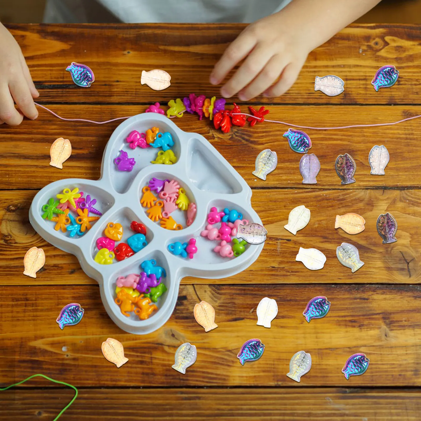 120Pcs Glass Fish Beads for DIY Jewelry Making Bracelets Necklaces Ornaments Home Decoration Party Crafts Gift Making Bulk Loose
120Pcs Glass Fish Beads for DIY Jewelry Making Bracelets Necklaces Ornaments Home Decoration Party Crafts Gift Making Bulk Loose