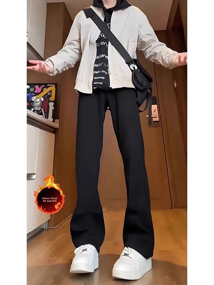 Bla Thiened Fce Lined Slim Fit Straight Leg Jeans Men's Autumn Winter Bell Bot American High Street Vibe Trousers
Bla Thiened Fce Lined Slim Fit Straight Leg Jeans Men's Autumn Winter Bell Bot American High Street Vibe Trousers