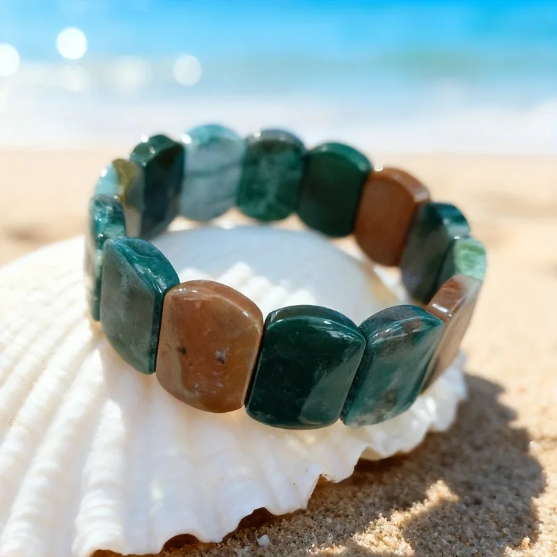 Браслет из натурального камня ручной работы в богемном стиле, посвященный годовщине.
Браслет из натурального камня ручной работы в богемном стиле, посвященный годовщине.