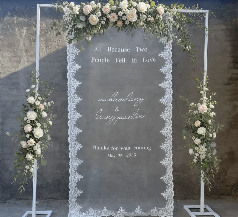 customized Wedding Welcome Sign Lace Fabric Sign Personalized Welcome Banner for Wedding Engagement Shower Party Outdoor Decor
customized Wedding Welcome Sign Lace Fabric Sign Personalized Welcome Banner for Wedding Engagement Shower Party Outdoor Decor