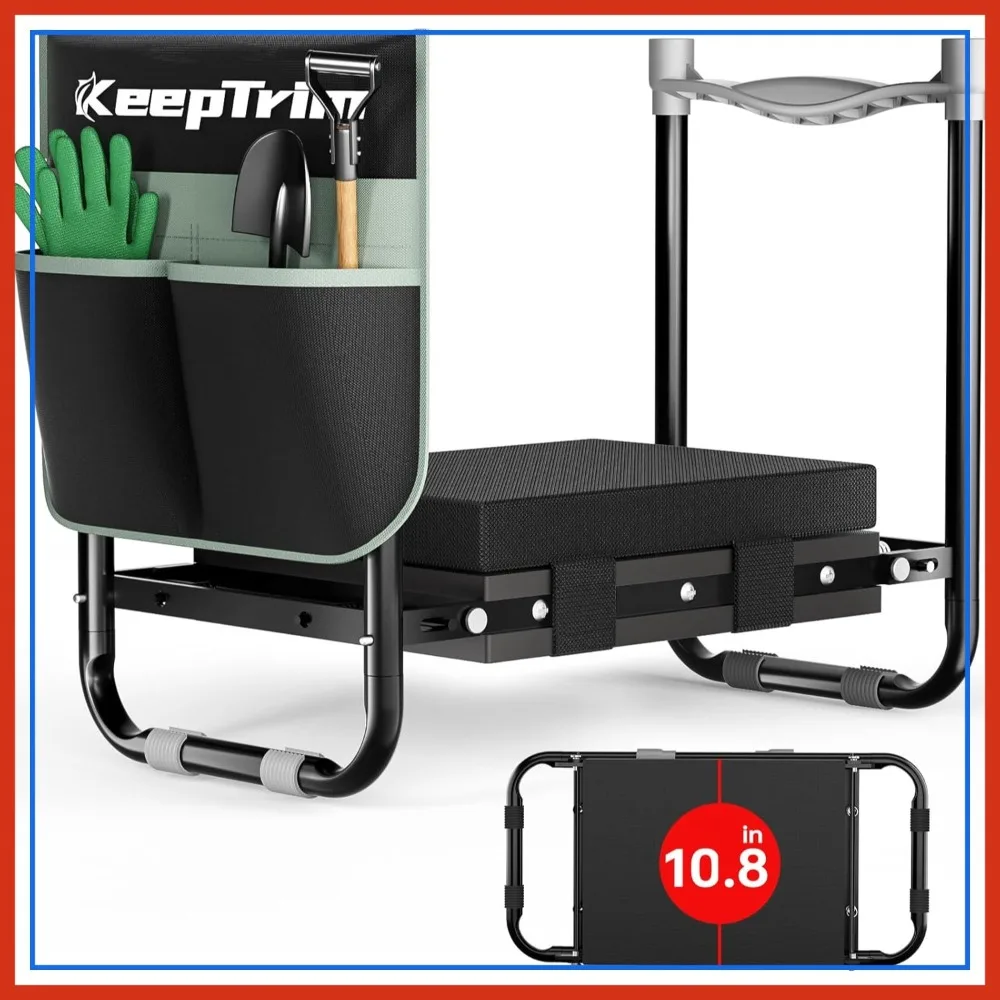Foldable Garden Kneeler and Seat, Ergonomic Kneeling Bench with Tool Pouch, 400 Lbs Capacity
Foldable Garden Kneeler and Seat, Ergonomic Kneeling Bench with Tool Pouch, 400 Lbs Capacity