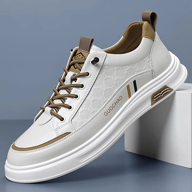 Fashion Brand Simple White Men's Oxford Shoes Thick Soled Wear-resistant Leather Casual Shoes Low Cut Hiking Shoes for Men’s
Fashion Brand Simple White Men's Oxford Shoes Thick Soled Wear-resistant Leather Casual Shoes Low Cut Hiking Shoes for Men’s