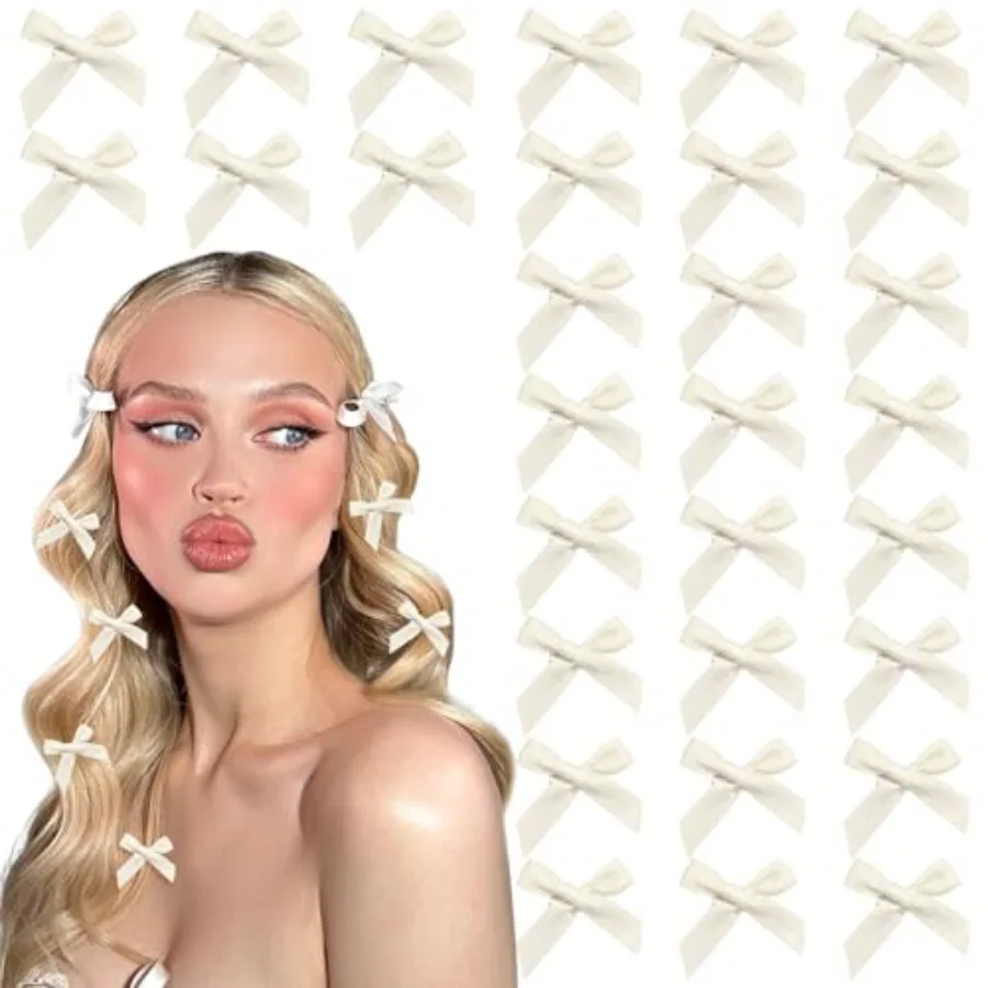 30PCS Bow Hair Clips Satin Mini Bowknot Hair Accessories Cute Hair Bow Barrettes Ribbon Hairpins for Women Girls
30PCS Bow Hair Clips Satin Mini Bowknot Hair Accessories Cute Hair Bow Barrettes Ribbon Hairpins for Women Girls