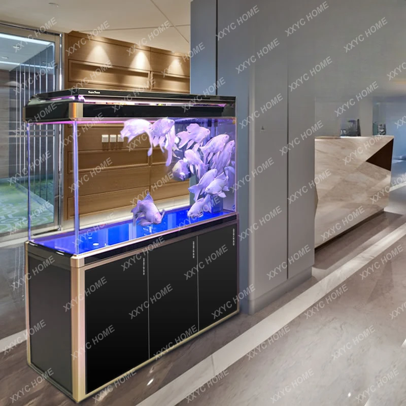 Floor Super White Fish Tank Glass Aquarium Living Room Ecological Pot Bottom Filter Household Cylinder
Floor Super White Fish Tank Glass Aquarium Living Room Ecological Pot Bottom Filter Household Cylinder