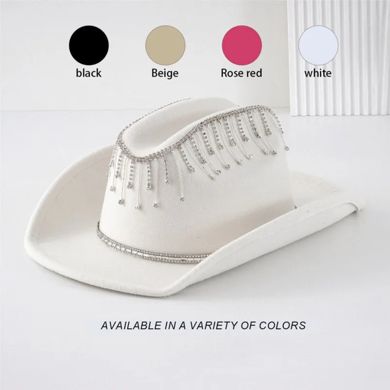 A light luxury and elegant top hat with square shiny tassels for the bride's wedding ceremony
A light luxury and elegant top hat with square shiny tassels for the bride's wedding ceremony