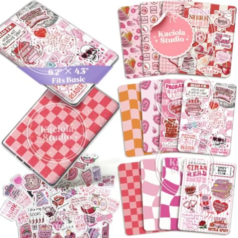 12PCS Inserts Cardstock Paper for Kindle, and 50PCS Scrapbook Stickers for Clear Case, 6.2"x4.3" Back Cover Insert Decorating A
12PCS Inserts Cardstock Paper for Kindle, and 50PCS Scrapbook Stickers for Clear Case, 6.2"x4.3" Back Cover Insert Decorating A