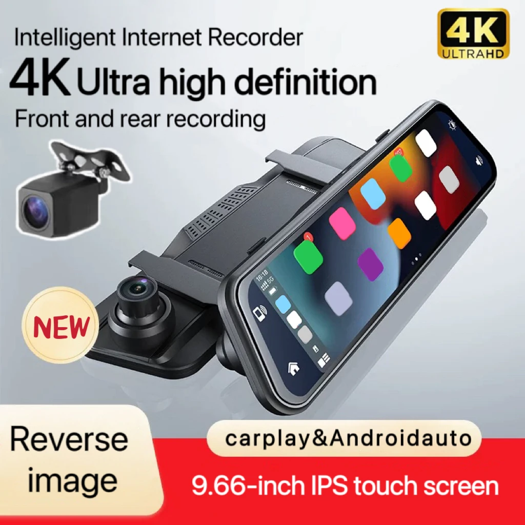 9.66-inch 4K high-definition video intelligent navigation recorder, IPS full screen touch, front and rear 2 cameras
9.66-inch 4K high-definition video intelligent navigation recorder, IPS full screen touch, front and rear 2 cameras
