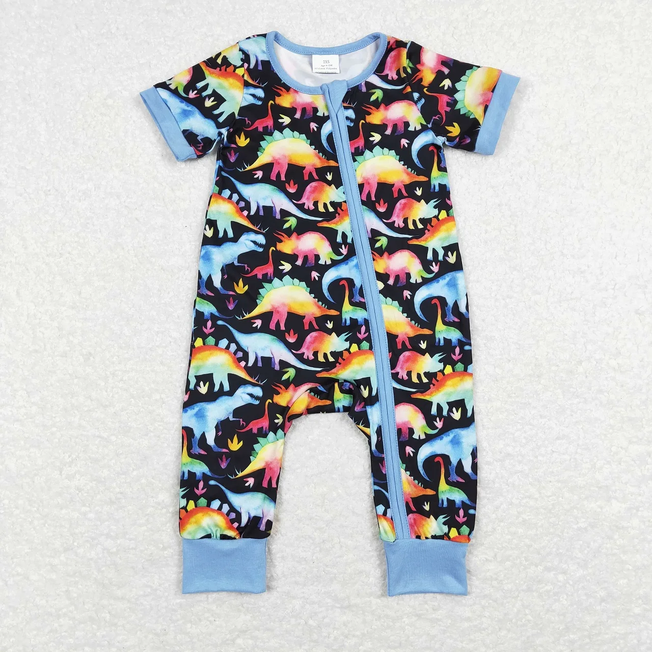 Wholesale Kids Children Short Sleeves Jumpsuit Toddler One-piece Dinosaurs Romper Newborn Baby Boy Colorful Zipper Clothing
Wholesale Kids Children Short Sleeves Jumpsuit Toddler One-piece Dinosaurs Romper Newborn Baby Boy Colorful Zipper Clothing